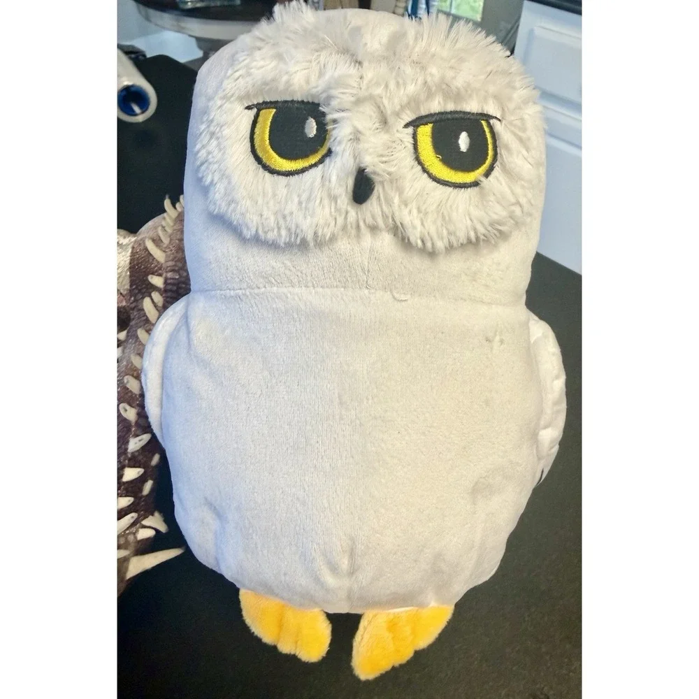Harry Potter Hedwig & Hungarian Horntail Dragon Plush Lot Universal Wizarding